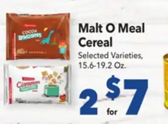 Vallarta Supermarkets Malt O Meal Cereal offer