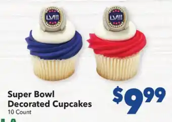 Vallarta Supermarkets Super Bowl Decorated Cupcakes offer