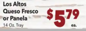 Vallarta Supermarkets Los Altos Queso Fresco or Panela offer