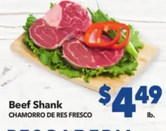 Vallarta Supermarkets Beef Shank/CHAMORRO DE RES FRESCO offer