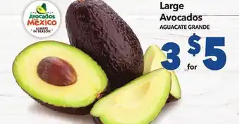 Vallarta Supermarkets Large Avocados/AGUACATE GRANDE offer