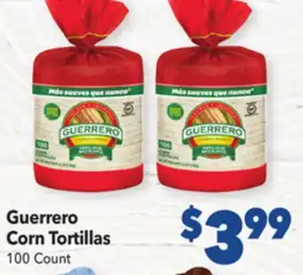 Vallarta Supermarkets Guerrero Corn Tortillas offer