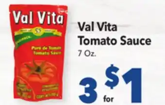 Vallarta Supermarkets Val Vita Tomato Sauce offer