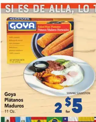 Vallarta Supermarkets Goya Plátanos Maduros offer