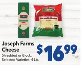 Vallarta Supermarkets Joseph Farms Cheese offer