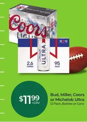 Rite Aid Bud, Miller, Coors or Michelob Ultra offer