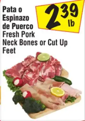 El Super Fresh Pork Neck Bones or Cut Up Feet offer