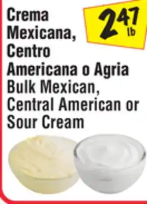 El Super Bulk Mexican, Central American or Sour Cream offer