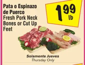 El Super Fresh Pork Neck Bones or Cut Up Feet offer