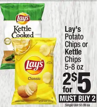 Super King Markets Lay's Potato Chips or Kettle Chips offer