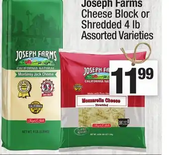 Super King Markets Joseph Farms Cheese Block or Shredded offer