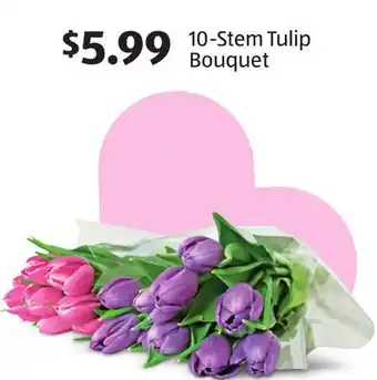 Aldi 10-Stem Tulip Bouquet offer