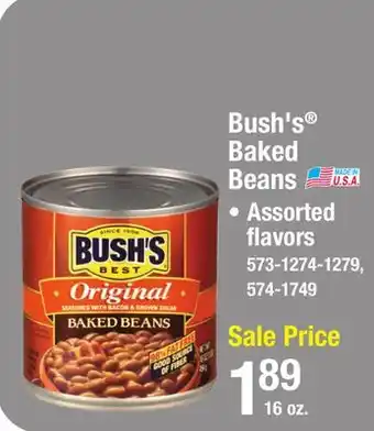 Menards Bush's Best Baked Beans Original - 16 oz offer