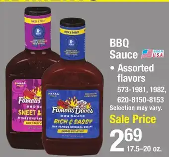 Menards Famous Dave's Texas Pit BBQ Sauce - 19 oz offer