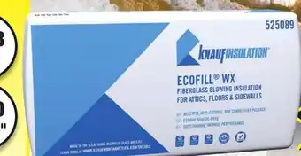 Menards EcoFill WX Fiberglass Blow-In Insulation 106.6 SF R-19 offer