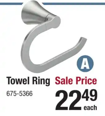 Menards Moen Mikah Brushed Nickel Towel Ring offer