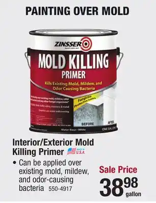 Menards Zinsser Interior/Exterior Water-Base Mold Killing Primer - 1 gal offer