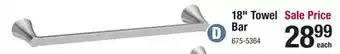 Menards Moen Mikah Brushed Nickel 18 Towel Bar offer