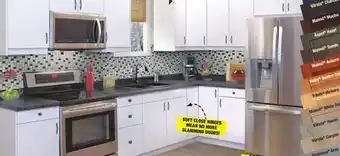 Menards KLËARVŪE Öland White 19' L-Shaped Kitchen - Cabinets Only offer