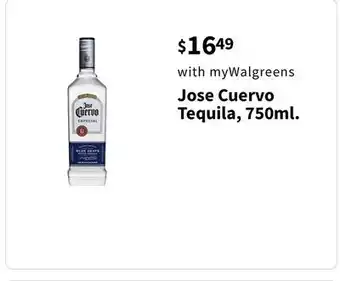 Walgreens Jose Cuervo Tequila, 750ml offer