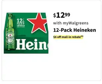 Walgreens 12-Pack Heineken offer