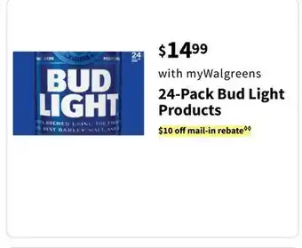 Walgreens 24-Pack Bud Light Products offer
