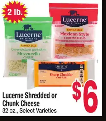 Jewel-Osco Lucerne Shredded or Chunk Cheese offer