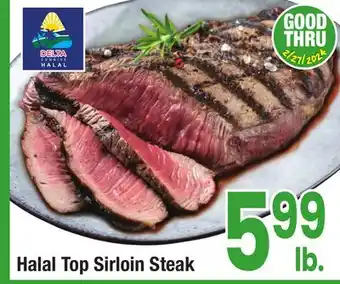 Jewel-Osco Halal Top Sirloin Steak offer