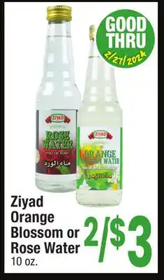 Jewel-Osco Ziyad Orange Blossom or Rose Water offer