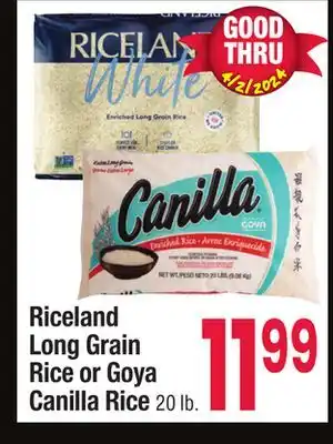 Jewel-Osco Riceland Long Grain Rice or Goya Canilla Rice offer