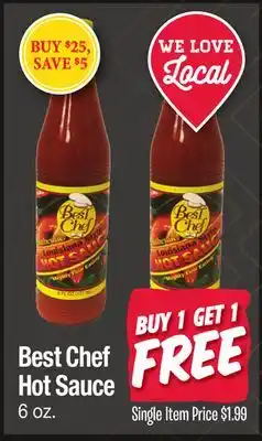 Jewel-Osco Best Chef Hot Sauce offer