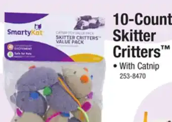 Menards SmartyKat Skitter Critters Catnip Cat Toys - 10 pk offer