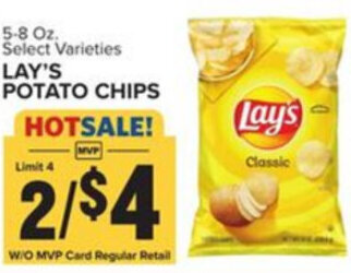Food Lion Lay's Potato Chips 5-8 oz offer