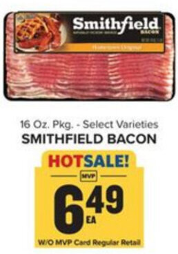 Food Lion Smithfield Bacon 16 oz offer