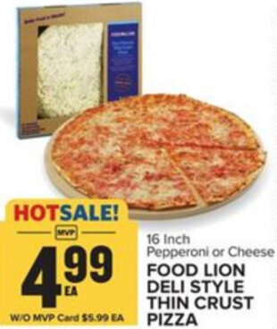 Food Lion Food Lion Deli Style Thin Crust Pizza offer