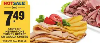 Food Lion Taste Of Inspirations Turkey Breast Or Gouda Cheese offer