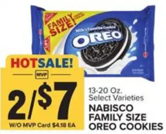 Food Lion Nabisco Family Size Oreo Cookies 13-20 oz offer