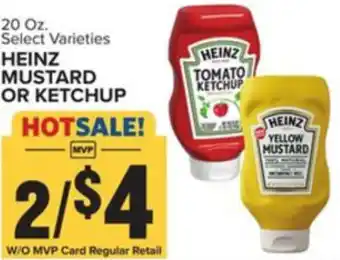 Food Lion Heinz Mustard Or Ketchup 20 oz offer