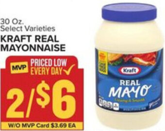 Food Lion Kraft Real Mayonnaise 30 oz offer