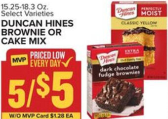 Food Lion Duncan Hines Brownie Or Cake Mix offer