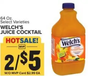 Food Lion Welch's Juice Cocktail 64 oz offer