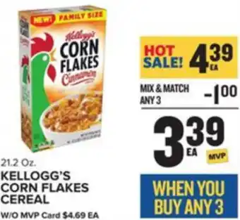 Food Lion Kellogg's Corn Flakes Cereal 21.2 oz offer
