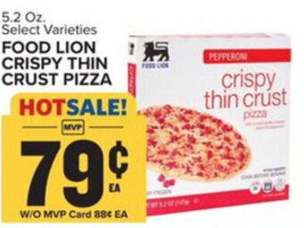 Food Lion Food Lion Crispy Thin Crust Pizza 5.2 oz offer