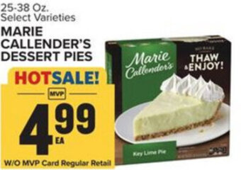 Food Lion Marie Callender's Dessert Pies 25-38 oz offer