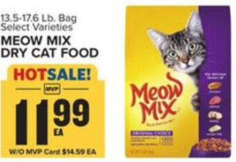 Food Lion Meow Mix Dry Cat Food offer