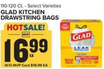 Food Lion Glad Kitchen Drawstring Bags offer