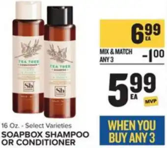 Food Lion Soapbox Shampoo Or Conditioner offer