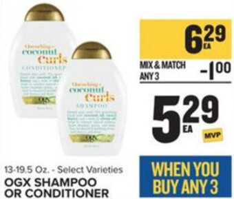 Food Lion OGX Shampoo Or Conditioner offer