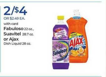 Rite Aid Fabuloso Suavitel Or Ajax Dish Liquid offer