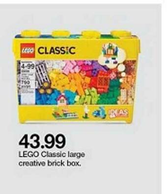 Target Lego Classic Large Creative Brick Box offer